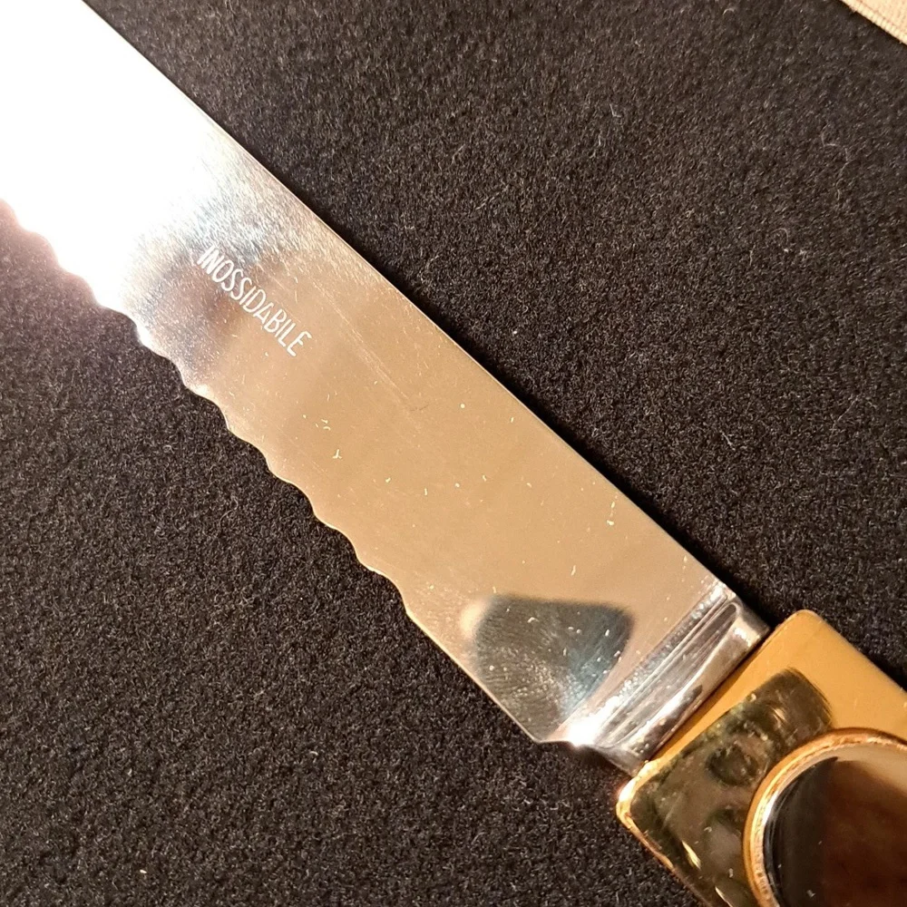 Gucci vintage brass and stainless carving knife - Picture 4 of 14